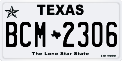TX license plate BCM2306