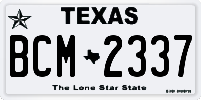 TX license plate BCM2337