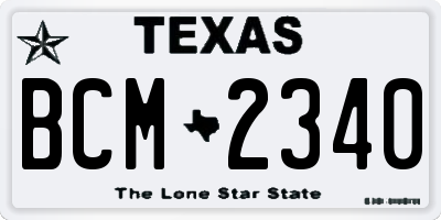 TX license plate BCM2340
