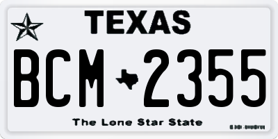 TX license plate BCM2355