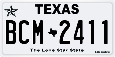 TX license plate BCM2411