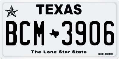 TX license plate BCM3906