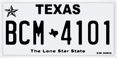 TX license plate BCM4101