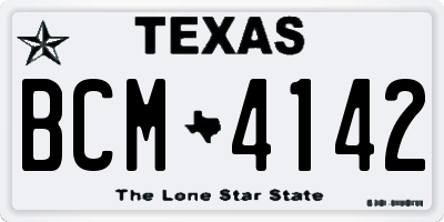 TX license plate BCM4142