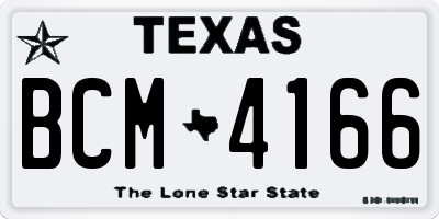 TX license plate BCM4166