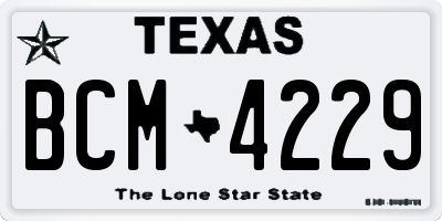 TX license plate BCM4229