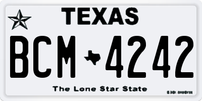 TX license plate BCM4242