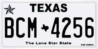 TX license plate BCM4256