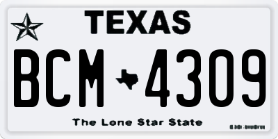 TX license plate BCM4309