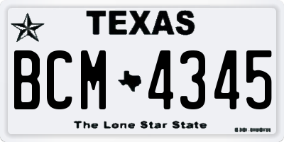 TX license plate BCM4345