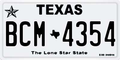 TX license plate BCM4354