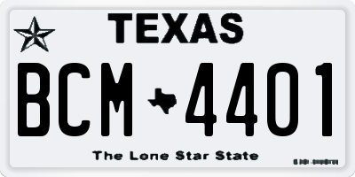 TX license plate BCM4401