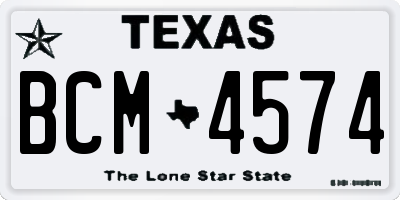 TX license plate BCM4574