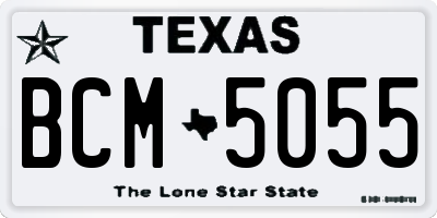 TX license plate BCM5055