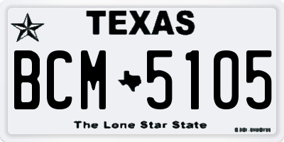 TX license plate BCM5105