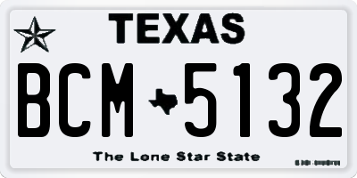 TX license plate BCM5132