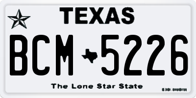TX license plate BCM5226