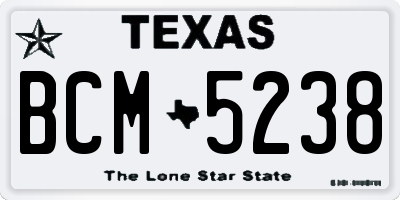 TX license plate BCM5238