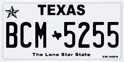 TX license plate BCM5255