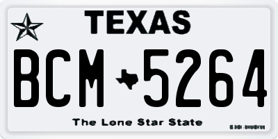 TX license plate BCM5264