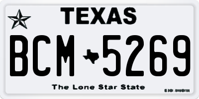 TX license plate BCM5269