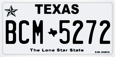 TX license plate BCM5272