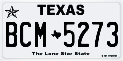 TX license plate BCM5273