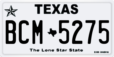 TX license plate BCM5275