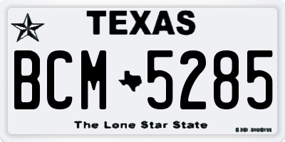 TX license plate BCM5285