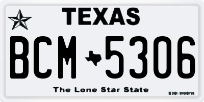 TX license plate BCM5306