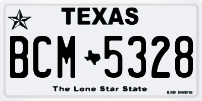 TX license plate BCM5328