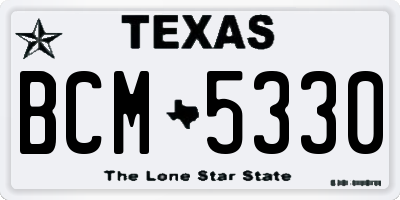 TX license plate BCM5330