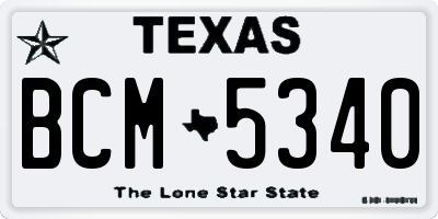 TX license plate BCM5340