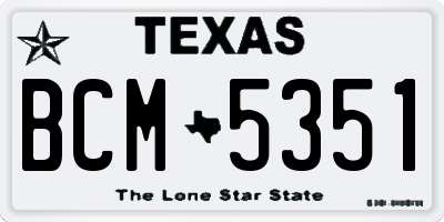 TX license plate BCM5351