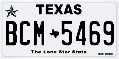 TX license plate BCM5469