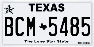 TX license plate BCM5485