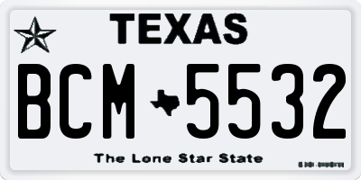 TX license plate BCM5532