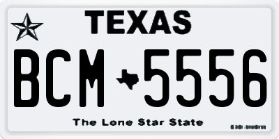 TX license plate BCM5556