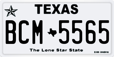 TX license plate BCM5565