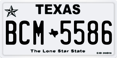 TX license plate BCM5586