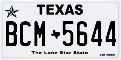 TX license plate BCM5644
