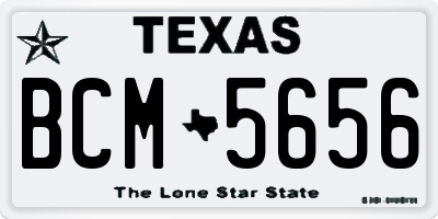 TX license plate BCM5656