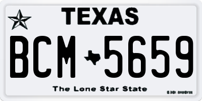 TX license plate BCM5659