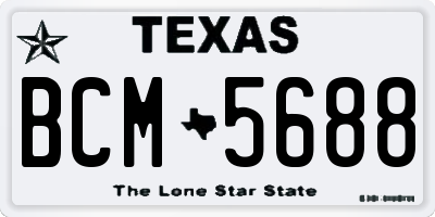 TX license plate BCM5688