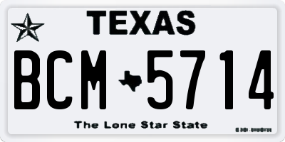 TX license plate BCM5714