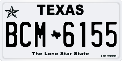 TX license plate BCM6155
