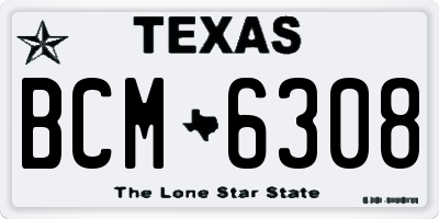 TX license plate BCM6308