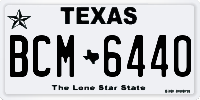 TX license plate BCM6440