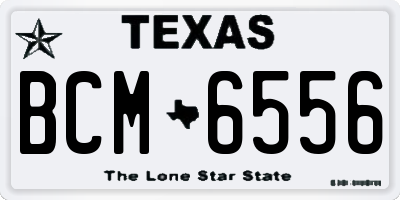 TX license plate BCM6556