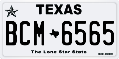 TX license plate BCM6565